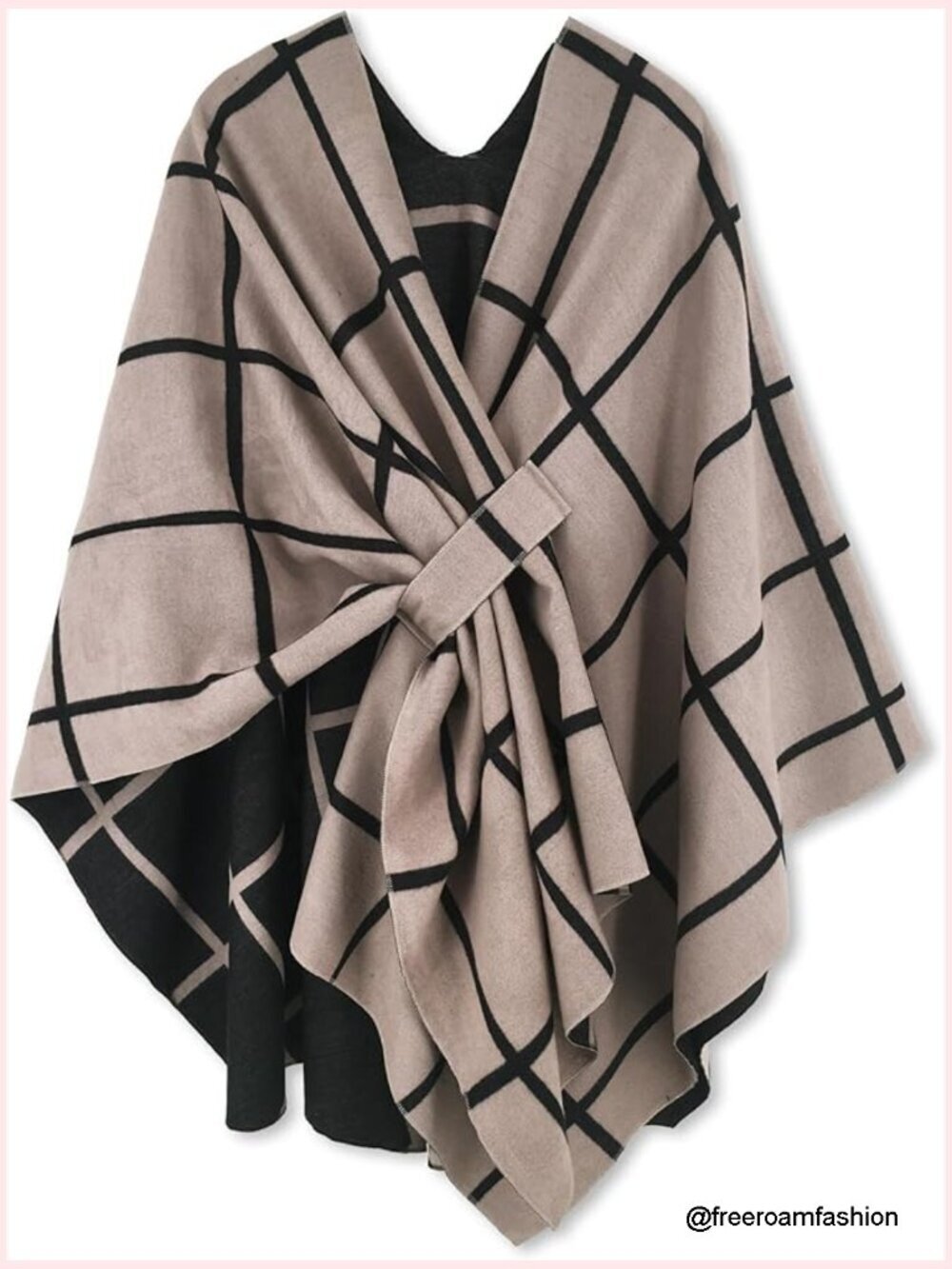 Women's Shawl Wrap Poncho Ruana Cape Open Front Cardigan